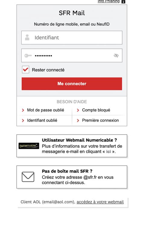 Sfr Mail Cr Er Un Compte Et Se Connecter La Boite Mail De Sfr Tape