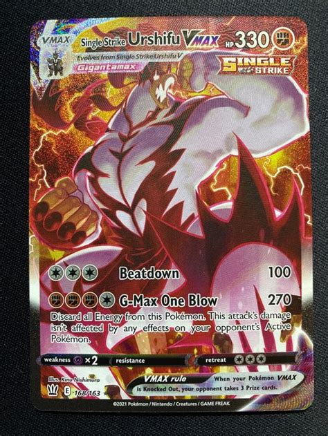 Single Strike Urshifu VMAX Secret Rare 168 163 Kaufen Auf Ricardo