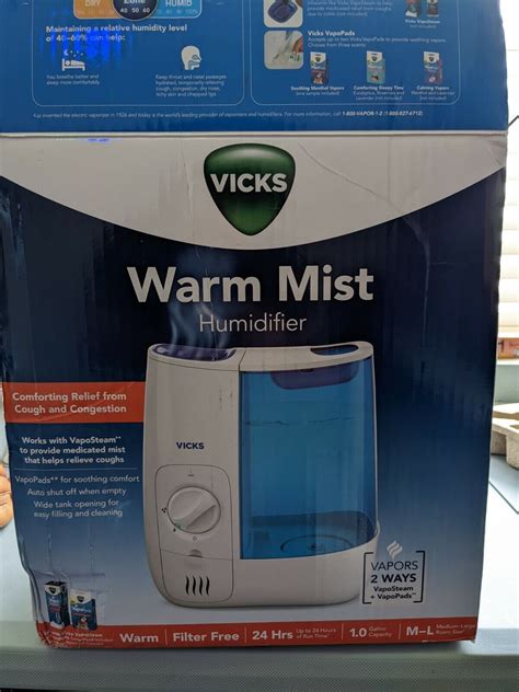 Vicks Warm Mist Humidifier Gallon Vwm Filter Ebay