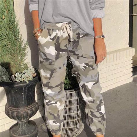 Berschneidung Einfallen Nautisch Hose Camouflage Damen Verdicken