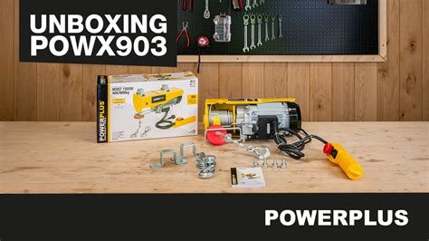 POWERPLUS Unboxing The POWX903 Electric Hoist YouTube