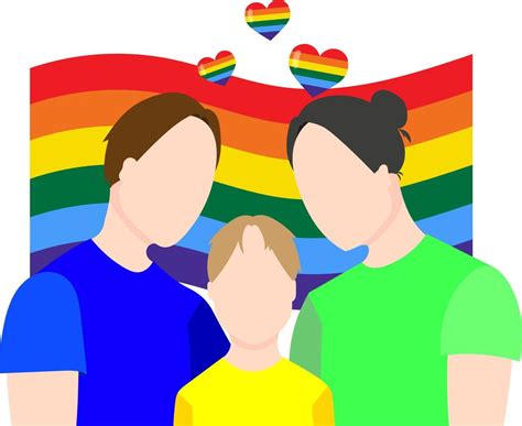 família gay no fundo da bandeira lgbt ilustração vetorial plana 9761385 Vetor no Vecteezy