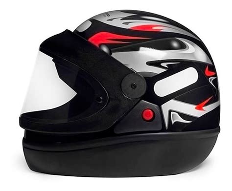 Capacete Para Moto Integral San Marino Grafic Preto Fosco Tamanho