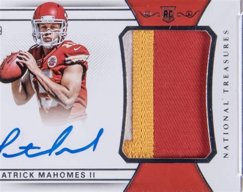 Sell Or Auction 2017 Panini National Treasures 161 Patrick Mahomes