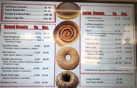 Donut Palace Menus In Bolivar Missouri United States