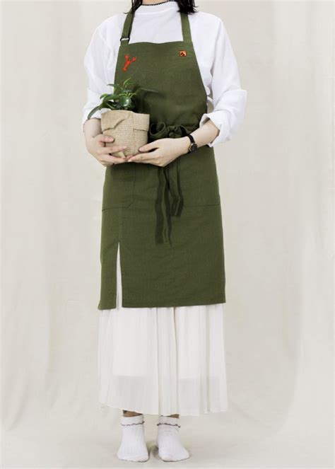 Elisabth Linen Ngoi Designer Apron And Uniform