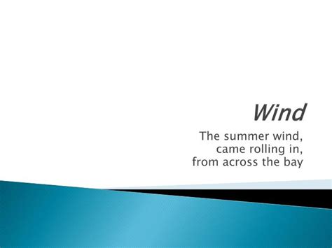 Ppt Wind Powerpoint Presentation Free Download Id2774235