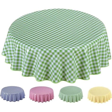 Nappe Toile Cir E Pvc Ronde Cm Vert Cdiscount Maison