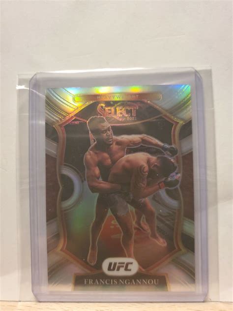 2021 Panini Select UFC Concourse Silver Prizm 92 Francis Ngannou For