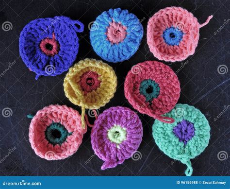 Crochet Sample Stock Photo Image Of Handmade Ball Interlock 96156988