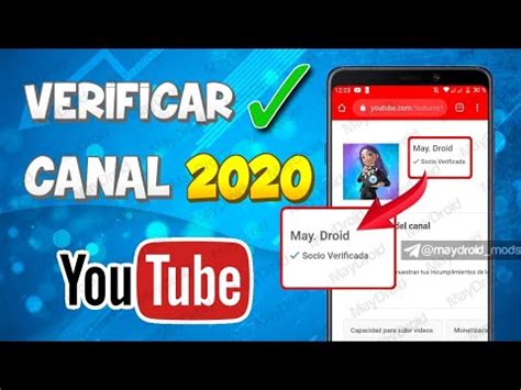 COMO VERIFICAR CANAL DE YOUTUBE DESDE ANDROID 2020 MAYDROID YouTube