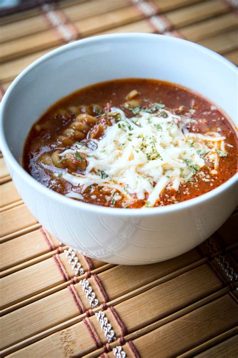 Slow Cooker Lasagna Soup Evolving Motherhood