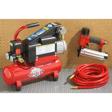 Air Compressor Kit With Nail Gun At Judith Robinson Blog