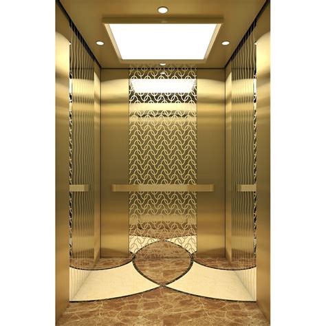 Fuji Brand Gold Elevator Golden Luxury High End Villa Elevator China