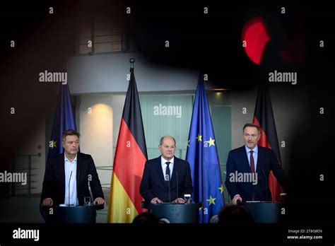 Robert Habeck Olaf Scholz Christian Lindner Deu Deutschland Germany