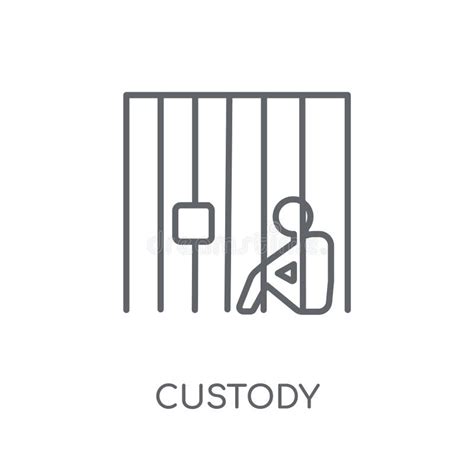 Custody Linear Icon Modern Outline Custody Logo Concept On Whit Stock