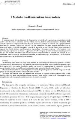 Il Disturbo Da Alimentazione Incontrollata Alessandra Tronci