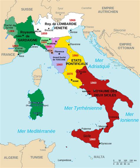 L Italie En Italy History Historical Maps Italy Map