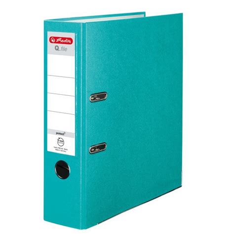 Segregator A Cm Mm Qfile Turquoise Herlitz Turkusowy Herlitz