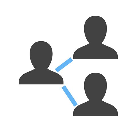 Connected Users I Glyph Blue and Black Icon 10898748 Vector Art at Vecteezy