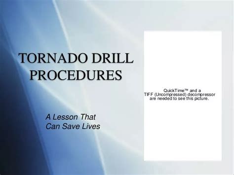 PPT - TORNADO DRILL PROCEDURES PowerPoint Presentation, free download ...