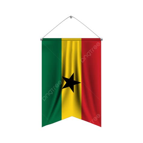 Bandera De Ghana Ilustraci N D Con Fondo Transparente Vector Png