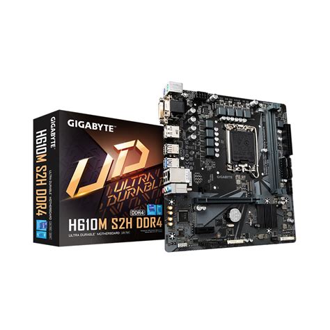 Mainboard Gigabyte H610M S2H DDR4 Intel H610 Socket 1700 M ATX 2