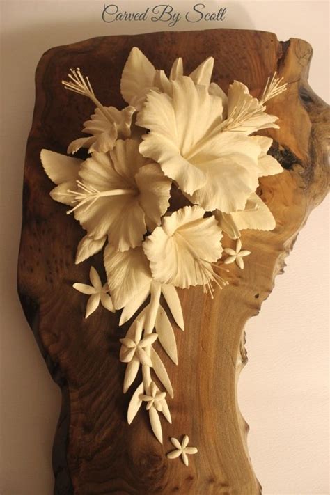 Wedding Flower Display Hand Carved From Wood Carved By Scott