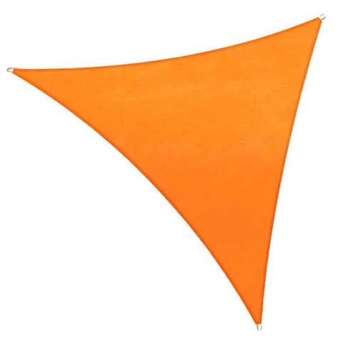 Colourtree Ft X Ft Gsm Waterproof Orange Triangle Sun Shade