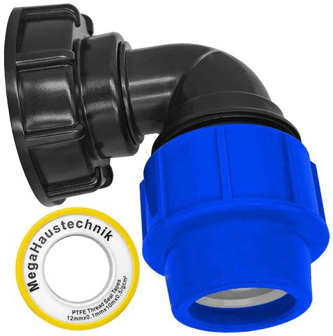 Ibc Adapter Auf Rohr Wassertank Verbinder Regenwasser Winkel T St Ck