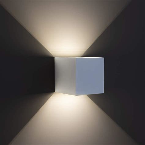 Tecno Led Applique Cubo Bianco Led Da W Impermeabile Ip Da Esterno