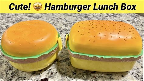 Hamburger Shape Lunch Box Lunchbox Youtube