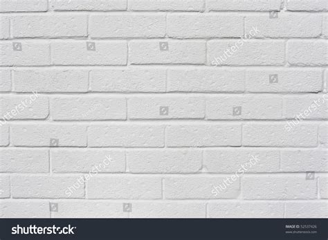 Whitewashed Brick Wall Background Stock Photo 52537426 Shutterstock