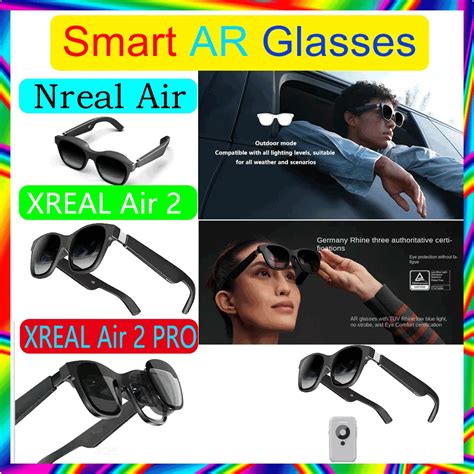 XREAL Air 2 NREAL AIR2 PRO Smart AR Glasses PK INMO AR Glasses 3D Smart