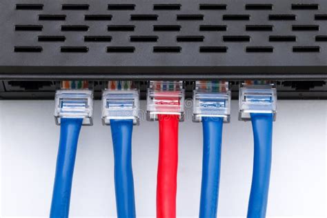 Lan Network And Ethernet Cables Stock Photo Image Of Broadband Link