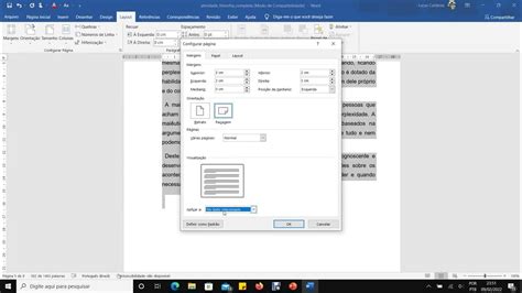 Como Deixar Apenas Uma Página Do Word Na Horizontal Youtube