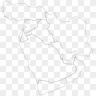 Maps Vector Outline - Outline Map Of Gcc Countries, HD Png Download ...