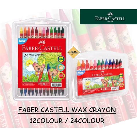 Faber Castell Wax Crayon Colours Shopee Malaysia