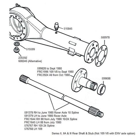 Stub Axle Shaft Rear