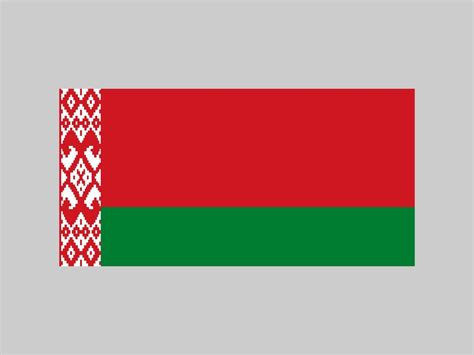 Belarus flag, official colors and proportion. Vector illustration ...