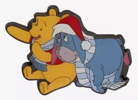 Hot Topic Holiday Pooh And Eeyore Pin
