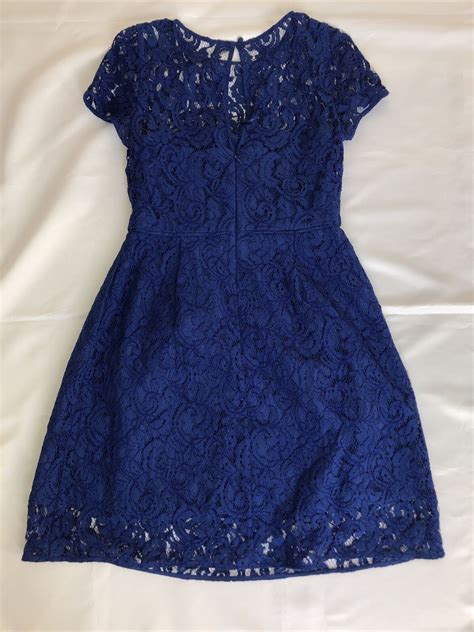 J Crew Womens Alisa Dress In Leavers Blue Lace Size 6 Wedding Cocktail