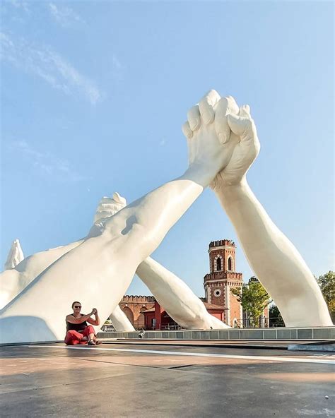 The Love Hands Sculpture