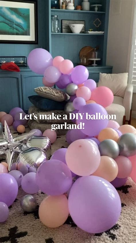 Let’s make a DIY balloon garland! | Diy party decorations, Balloon ...