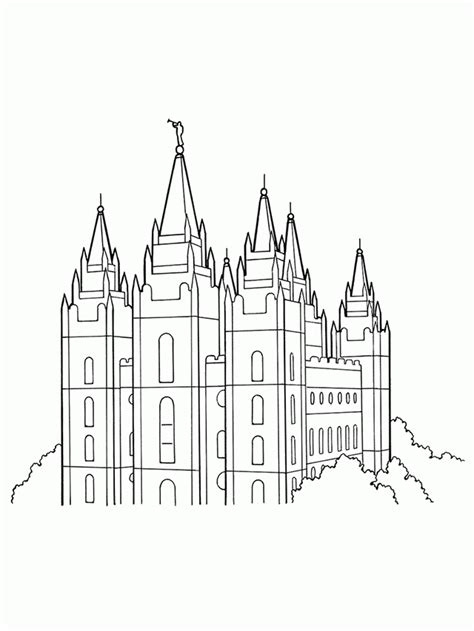 Lds Temple Coloring Pages - Coloring Home