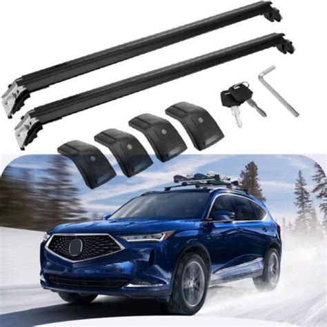 2Pcs Fits For All New Acura MDX 2022 2023 Roof Rail Racks Cross Bars