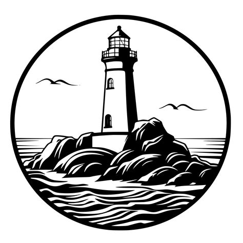 Majestic Lighthouse Svg File For Cricut Silhouette And Laser Machines