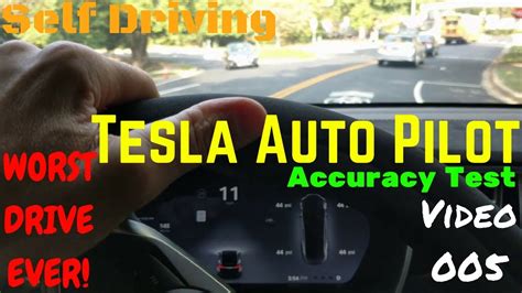 Tesla Self Driving Autopilot Accuracy Test Video 005 Ap2 Youtube