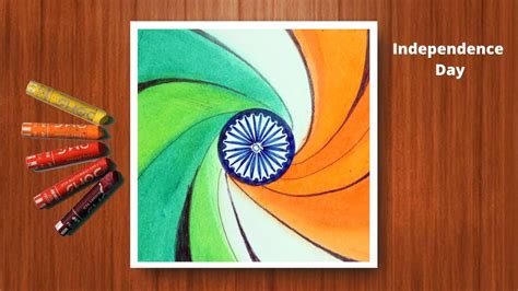 Independence Day Drawing With Oil Pastel Step By Step Artofit