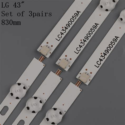 Led backlight strip 7 lamp for LG Innotek 17Y 43inch_ A-Type ...
